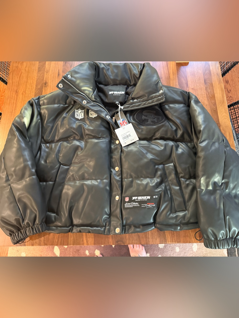 Off Season NFL 49ers Puffer jacket NWT